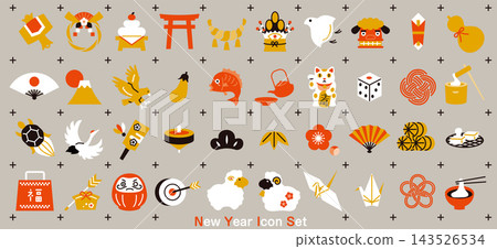 新年圖示套裝 - 羊年 新年圖示套裝 - 羊年 143526534