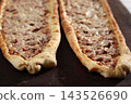 Meat and cheese pita. Konya, Turkey 143526690