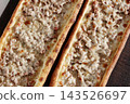 Meat and cheese pita. Konya, Turkey 143526697