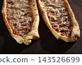 Meat and cheese pita. Konya, Turkey 143526699