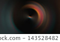 Abstract Blurred Noise Circular Lens Flare Spectrum Arc with Dark Background Digital Illustration 143528482