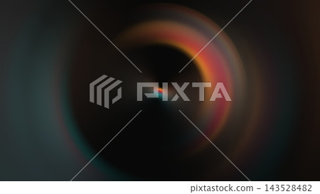 Abstract Blurred Noise Circular Lens Flare Spectrum Arc with Dark Background Digital Illustration Abstract Blurred Noise Circular Lens Flare Spectrum Arc with Dark Background Digital Illustration 143528482