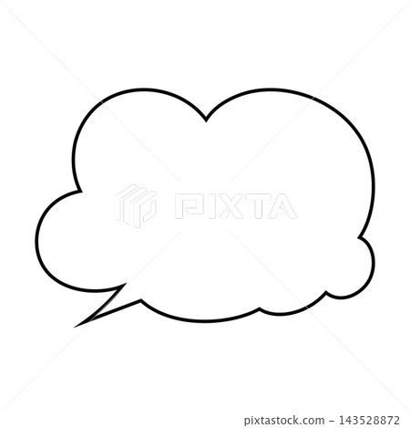 Simple smoke bubble illustration material on a white background 143528872