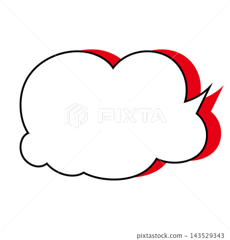 Simple smoke bubble illustration material on a white background Simple smoke bubble illustration material on a white background 143529343