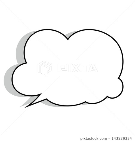 Simple smoke bubble illustration material on a white background Simple smoke bubble illustration material on a white background 143529354