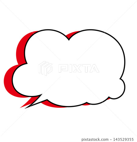 Simple smoke bubble illustration material on a white background Simple smoke bubble illustration material on a white background 143529355