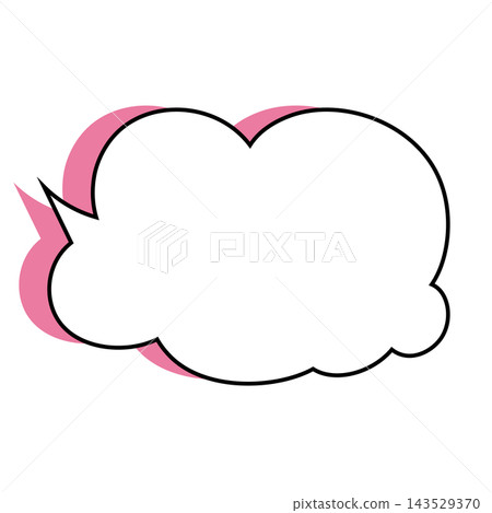 Simple smoke bubble illustration material on a white background Simple smoke bubble illustration material on a white background 143529370