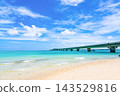 Miyakojima City, Okinawa Prefecture: The beautiful Ikema Blue sea and Ikema Bridge 143529816