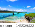 Miyakojima City, Okinawa Prefecture: The beautiful Ikema Blue sea and Ikema Bridge 143529822