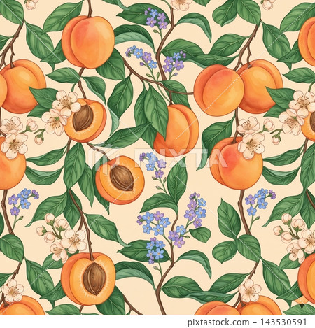 Collection of beautiful watercolor floral seamless pattern designs 143530591