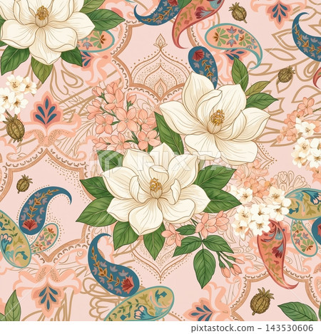 Collection of beautiful watercolor floral seamless pattern designs Collection of beautiful watercolor floral seamless pattern designs 143530606