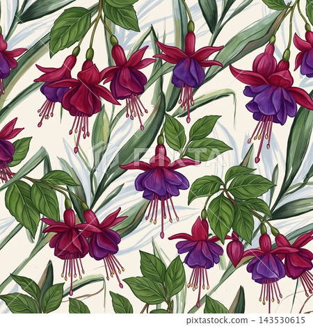 Collection of beautiful watercolor floral seamless pattern designs Collection of beautiful watercolor floral seamless pattern designs 143530615