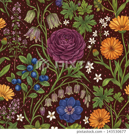 Collection of beautiful watercolor floral seamless pattern designs Collection of beautiful watercolor floral seamless pattern designs 143530677