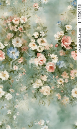 Dark background vintage botanical floral seamless pattern bundle Dark background vintage botanical floral seamless pattern bundle 143530886
