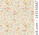 Dark background vintage botanical floral seamless pattern bundle 143530887