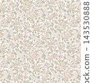 Dark background vintage botanical floral seamless pattern bundle 143530888