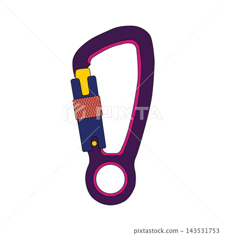 Captive Eye Carabiner Vector Illustration Captive Eye Carabiner Vector Illustration 143531753