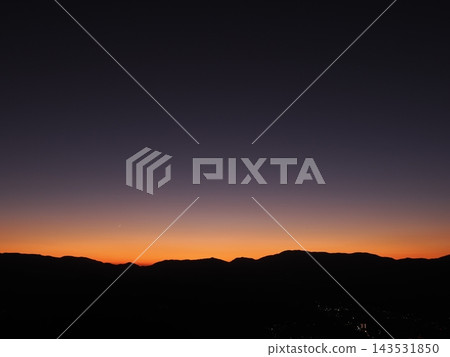 Sunset over the mountains 143531850