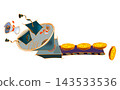 Educational Capital and Financial Growth Abstract Flat Vector 143533536