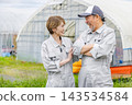 Senior couple farming 143534584