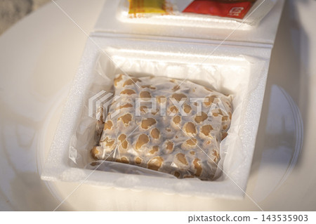 Packaged natto is delicious and healthy. Packaged natto is delicious and healthy. 143535903