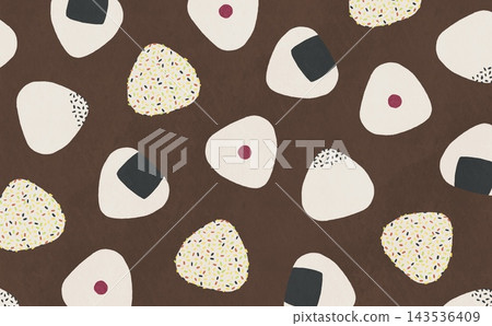 Rice ball pattern (brown) 143536409