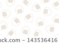 飯糰線描圖案（海苔×白色） 143536416