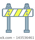 Road Barrier Construction Block for Safety Work Zone 143536461
