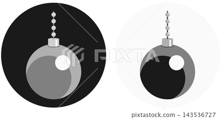 圓形裝飾圖示插圖套裝/聖誕節插圖素材 圓形裝飾圖示插圖套裝/聖誕節插圖素材 143536727
