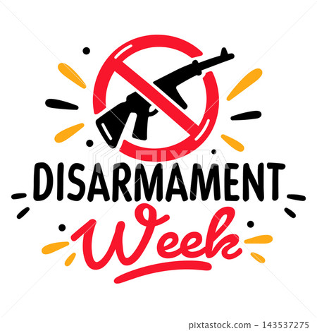 No Guns Disarmament Week Symbol No Guns Disarmament Week Symbol 143537275