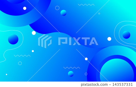 Abstract gradient blue with wavy and rounded shape. Vector illustration. Abstract gradient blue with wavy and rounded shape. Vector illustration. 143537331