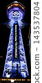 tsutenkaku, lit up, light up 143537804