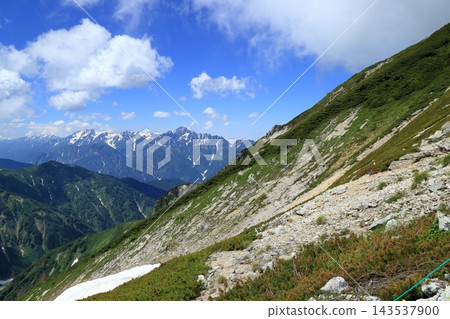 夏季攀登唐松山:從八方嶺眺望的景色 夏季攀登唐松山:從八方嶺眺望的景色 143537900