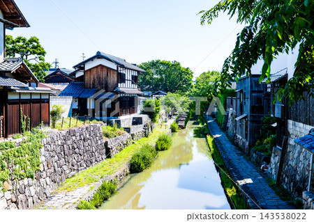 滋賀縣近江八幡市八幡堀運河 143538022