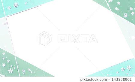 A frame composed of watercolor-style straight lines and a floral background. A frame composed of watercolor-style straight lines and a floral background. 143538901