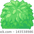 Ordinary bush in pixel art 143538986