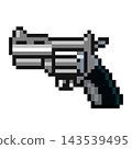 Silver pistol 143539495
