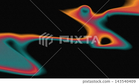 Abstract Thermal Heat Map Fluid Gradient Waves with Grain Noise Texture on Black Background Abstract Thermal Heat Map Fluid Gradient Waves with Grain Noise Texture on Black Background 143540409