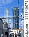 The view of Abeno Harukas on a sunny day is beautiful. 143540671