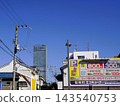 The view of Abeno Harukas on a sunny day is beautiful. 143540753