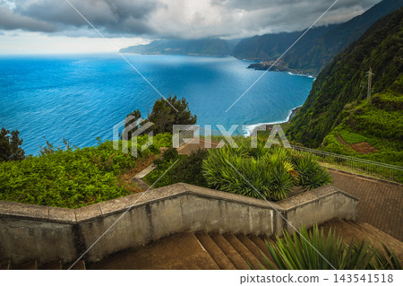 Scenic coastal view from the Ribeira da Janela viewpoint, Madeira Scenic coastal view from the Ribeira da Janela viewpoint, Madeira 143541518