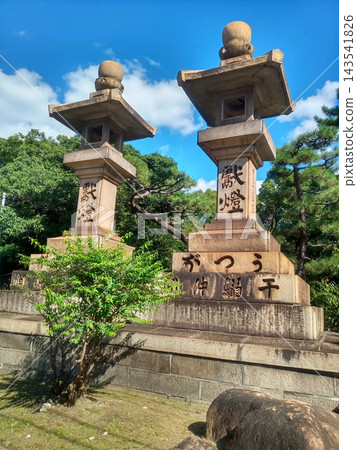 大阪住吉大社的燈籠 143541826