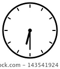 A simple clock face showing 6:30 143541924