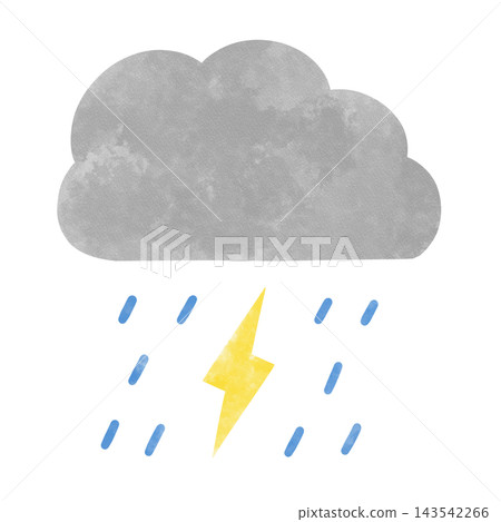 雷暴圖標 143542266