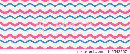 Baby wavy zigzag pattern with chevron rows. Seamless stripe background for decor, textiles or gift wrapping. Baby wavy zigzag pattern with chevron rows. Seamless stripe background for decor, textiles or gift wrapping. 143542867