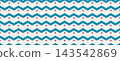 Seamless chevron zigzag pattern for baby design. Hand drawn bg for decor, textiles or gift wrapping. 143542869