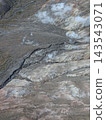 有珠山崎嶇山坡的空拍照片。 143543071
