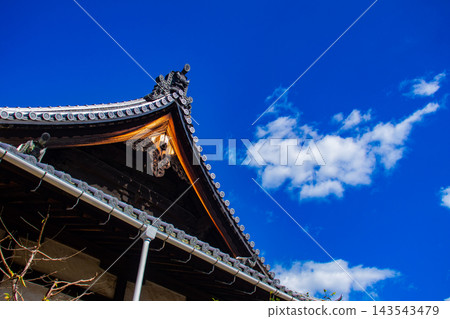 宇治川和弘勝寺。釋迦牟尼佛主像的祝福：願望成真、辟邪、好運連連、繁榮昌盛。 143543479