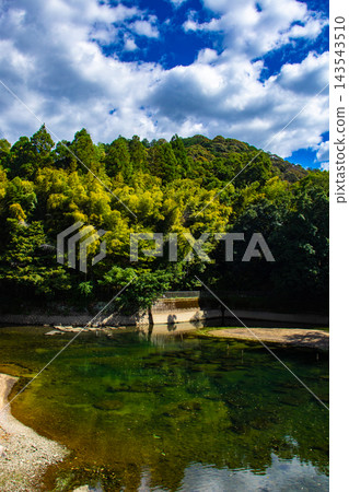 Uji River and Kōshōji Temple. The blessings of the principal image of Shakyamuni Buddha: Fulfillment of wishes, protection from evil, good fortune, and prosperity. 143543510