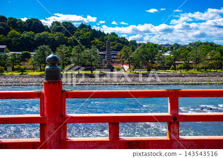 Uji River and Kōshōji Temple. The blessings of the principal image of Shakyamuni Buddha: Fulfillment of wishes, protection from evil, good fortune, and prosperity. 143543516